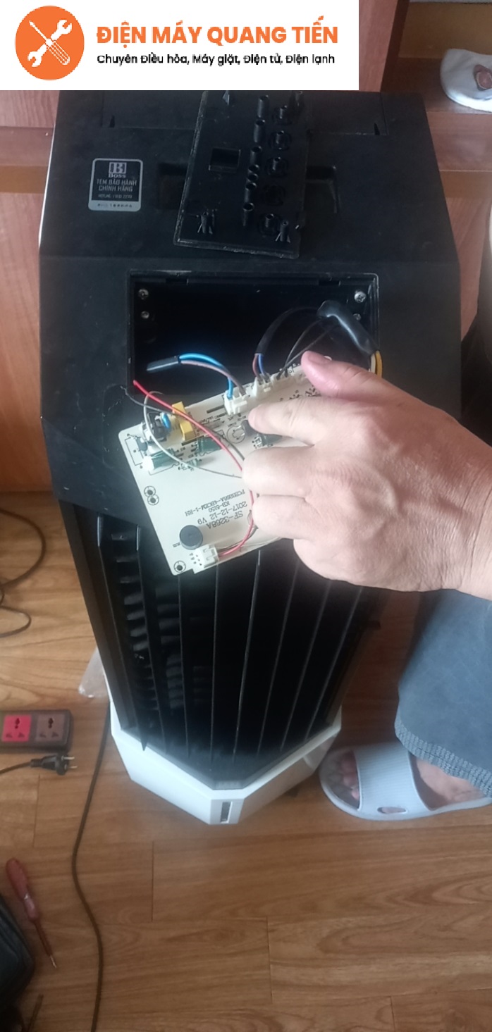 sửa quạt hơi nước boss ở nhà